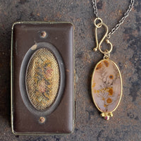 Dendritic Agate Pendant with Ruby